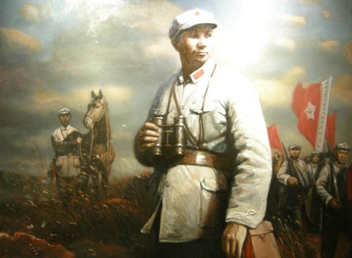 油画:红军时期的粟裕