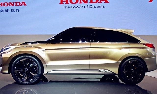 本田再亮全新suv溜背车身熏黑轮毂隐藏门把真帅气