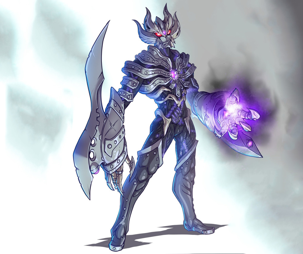 奥特黑暗杀手:奥特战士的天敌,以黑色为基调的身体上覆盖着装甲般的外