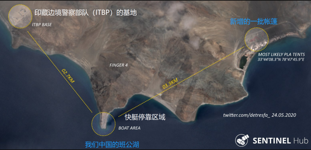 印媒稱中國重型卡車進入加勒萬河谷拉達克地區新增大批軍用帳篷