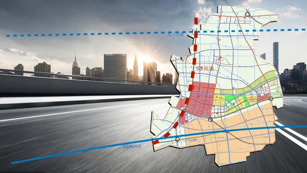 未来奉城的城市交通将进入双铁时代,快速优质的综合交通为未来心城