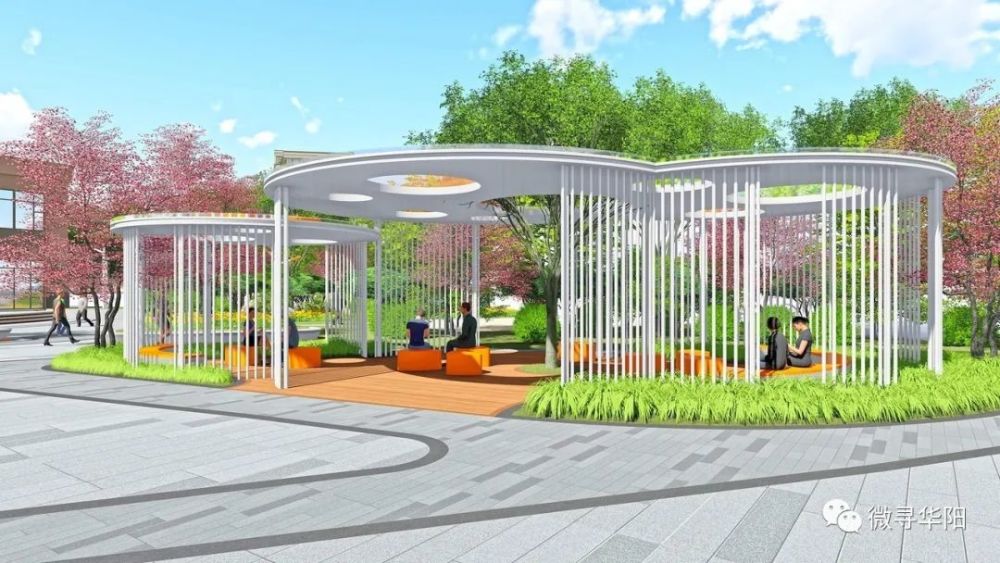 主要建设内容有地面铺装,精品苗木绿化,文化景观雕塑,城市小品等,并且