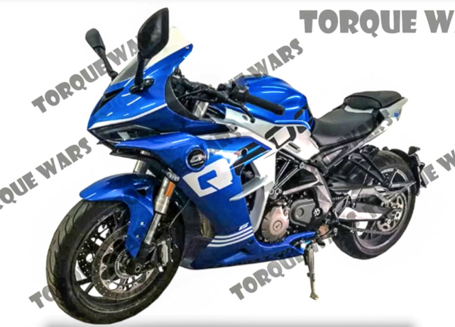 钱江600rr四缸跑车实车图曝光配备brembo卡钳和tft液晶仪表