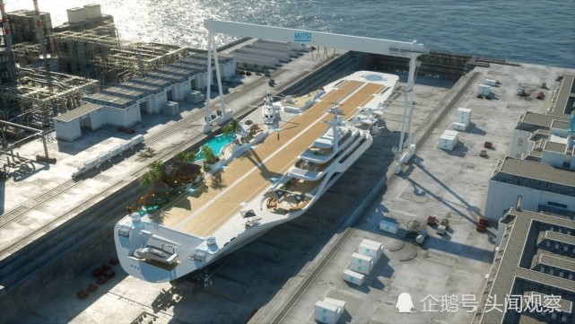 国外网友曝光未来新概念航母,甲板可以翻转,自带高尔夫球场!
