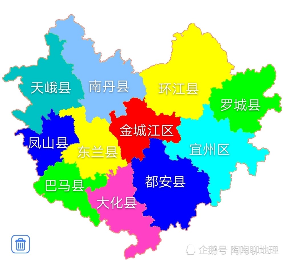罗城县乡镇分布图图片
