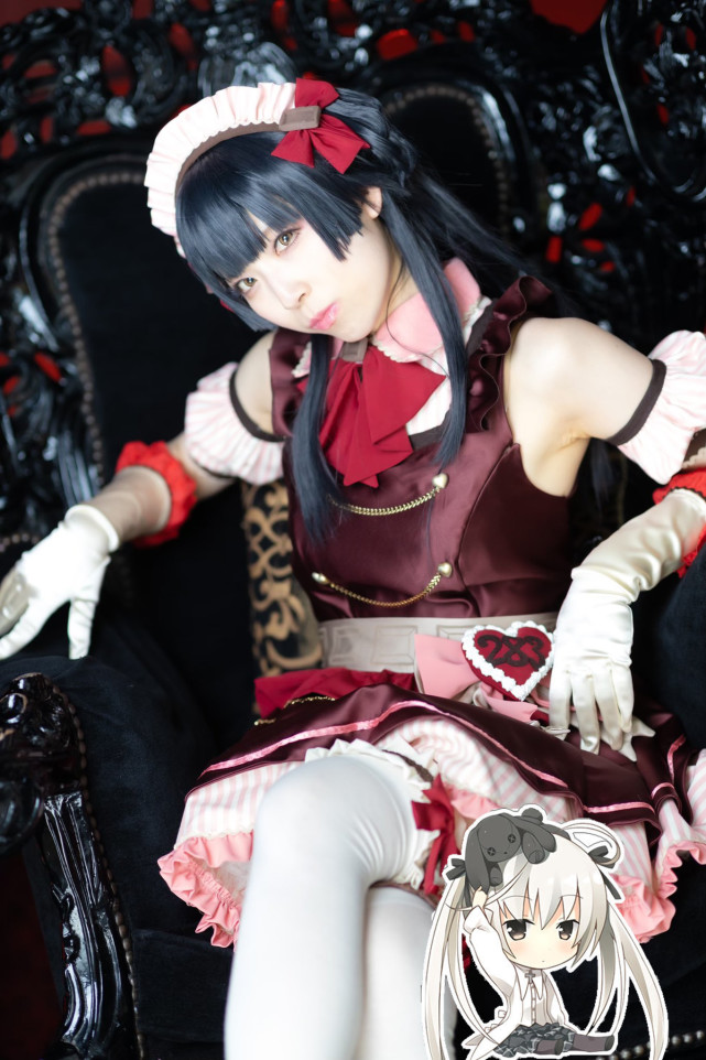 偶像大师黛冬优子cos御姐脸女仆装尽显反差萌