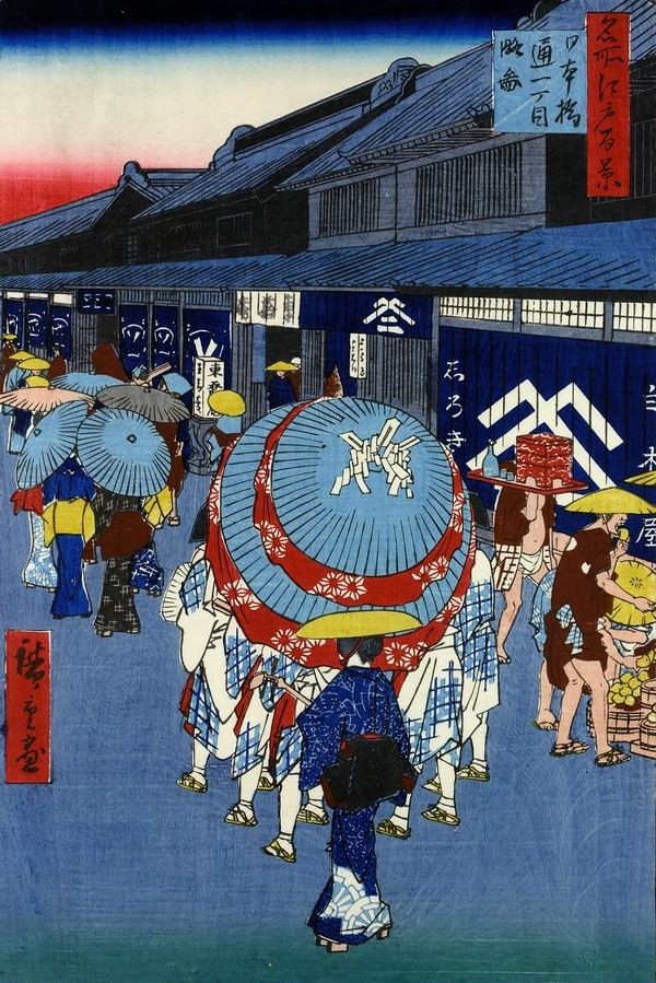从浮世绘"穿越"两百年前的江户:两碗拉面买一张葛饰北斋