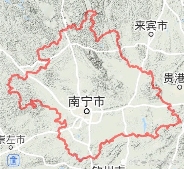 广西首府南宁市7区5县建成区排名最大是西乡塘区最小是马山县