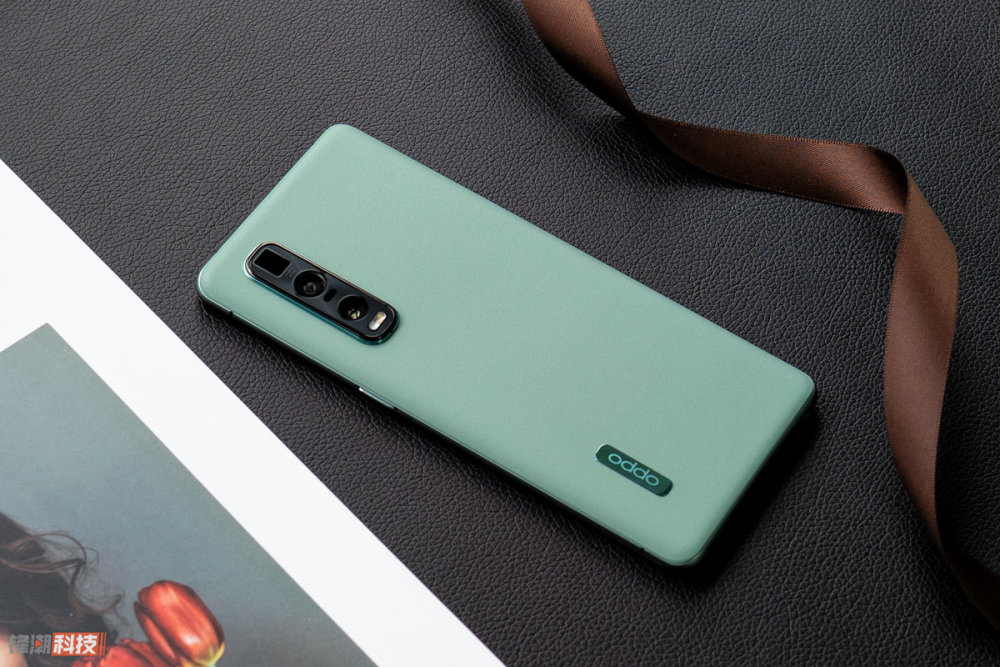 oppofindx2pro竹青图赏淡绿色素皮清新淡雅