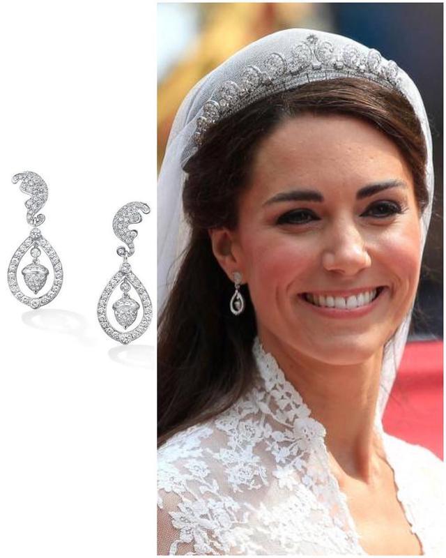 凯特王妃的蓝宝石耳环图片
