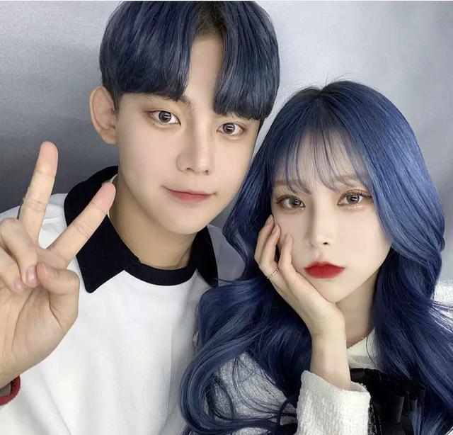 告白日再添猛料,只有情侣装怎么够,情侣发色才最潮儿