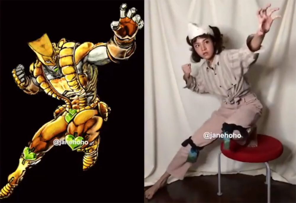 jo厨小姐姐还原jojo立,历代jojo全部拿下,连伊奇也不放过