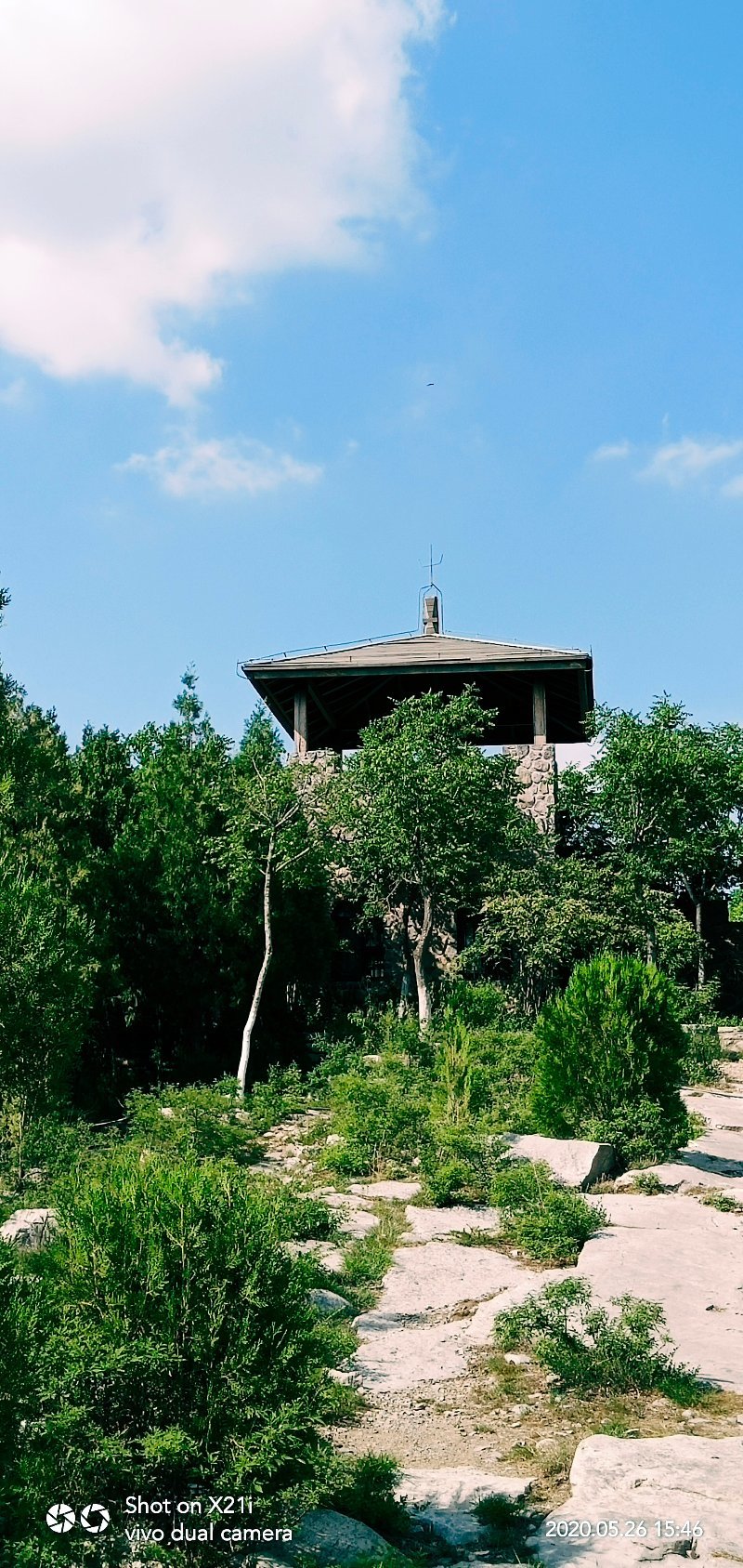 卧虎山顶碉堡战壕隐藏于山林之中只是硝烟尽