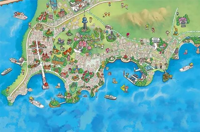 先介绍一下,青岛的主要景点大都分布在靠海的市南区,另外还有崂山区的
