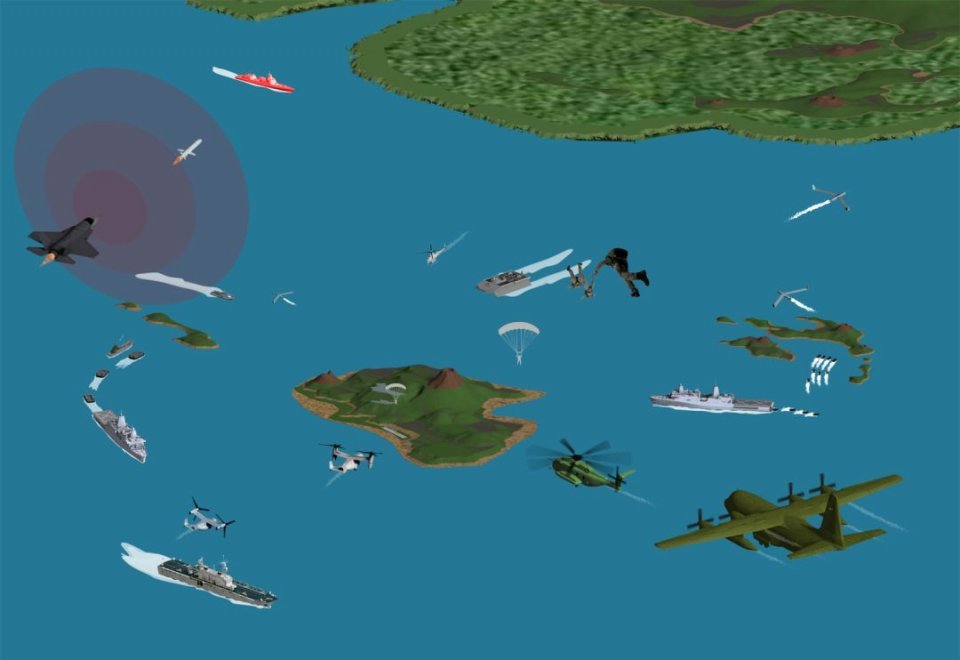 跳岛战术再现!美频海作战团揭开神秘面纱:装备反舰导弹 剑指中国