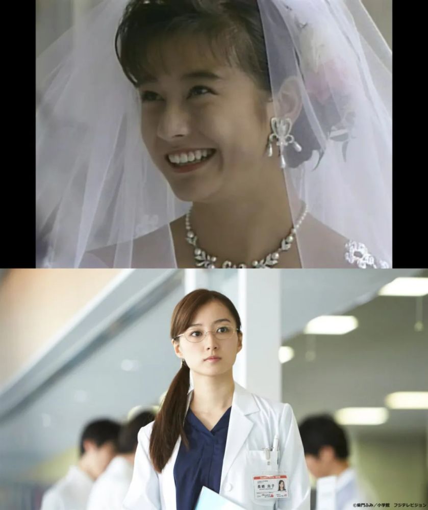 女三长崎尚子(1991:千堂秋穗;2020:高田里穗),人设依旧是医学院优等生