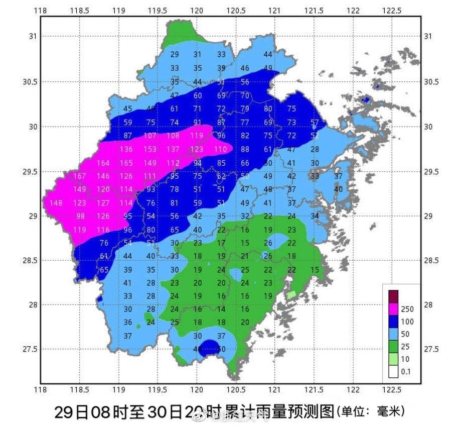 浙江雨量,來自浙江天氣總而言之,不管你想不想,江南已進入漫長的梅雨