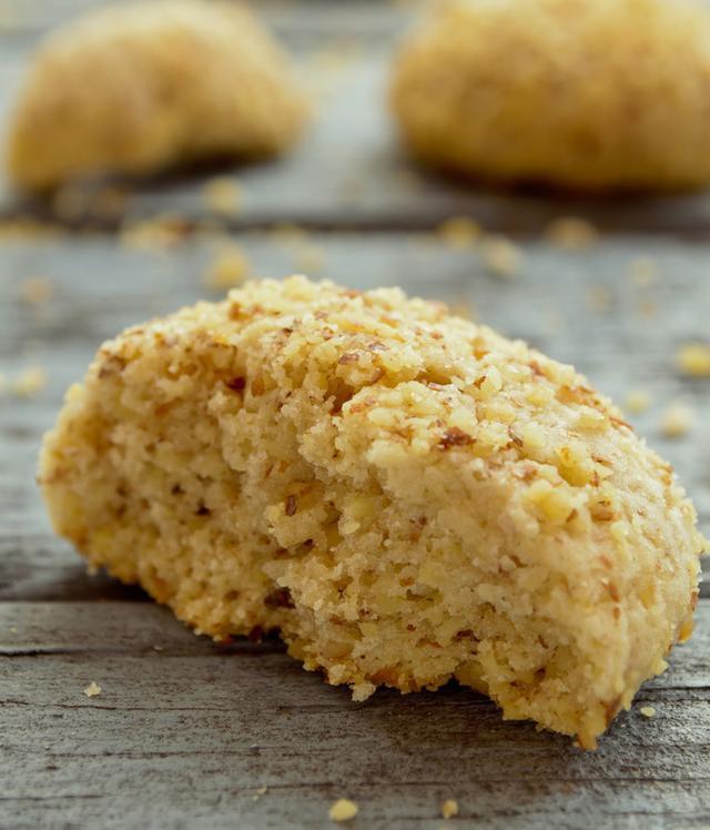 酥脆香甜的核桃黄油饼干自己做美味甜点健康补脑的零食要常吃