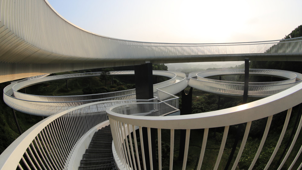 天窗连廊的曲线之美