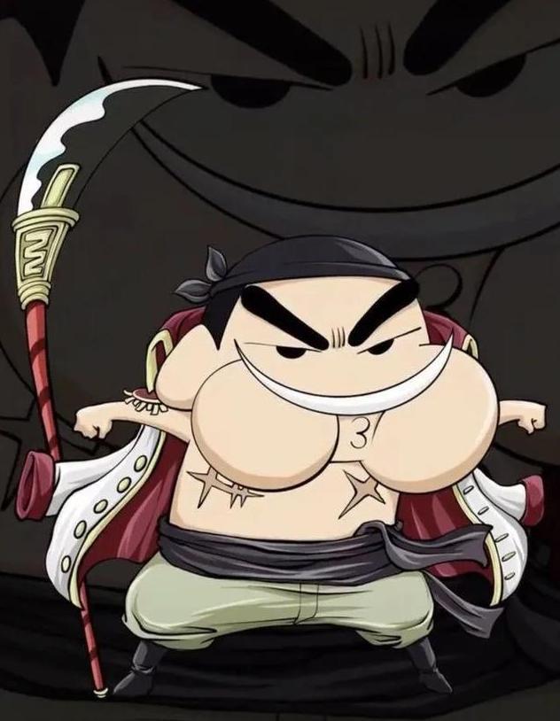 蜡笔小新cos海贼王四皇,白胡子嘟嘴卖萌超可爱,香克斯霸气全无