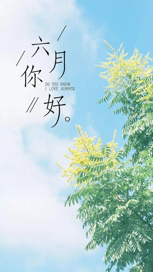 6月你好朋友圈配图配文