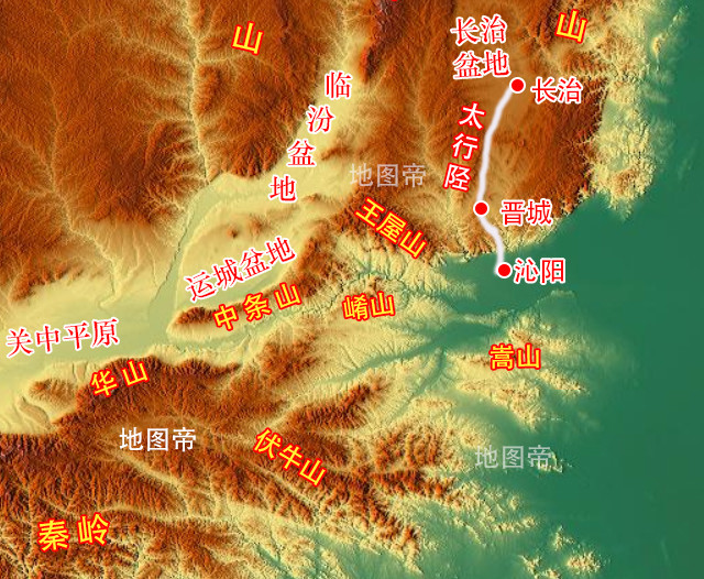 太行山河南省具体位置图片