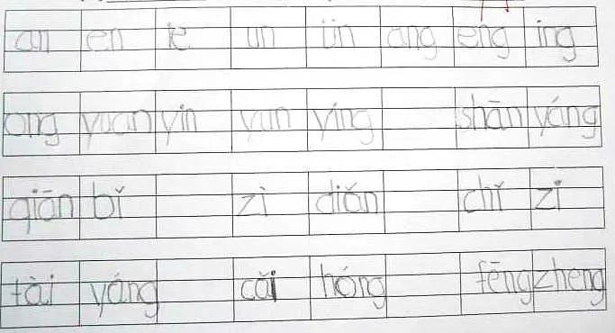 汉语拼音的书写是顶线还是不顶写一半?