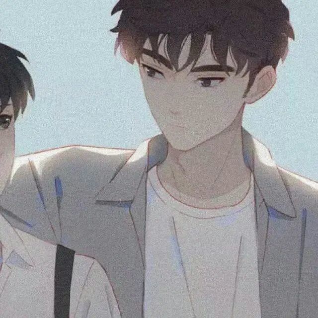 帅气基友情侣头像 世界冰冷 笑是篝火_腾讯新闻