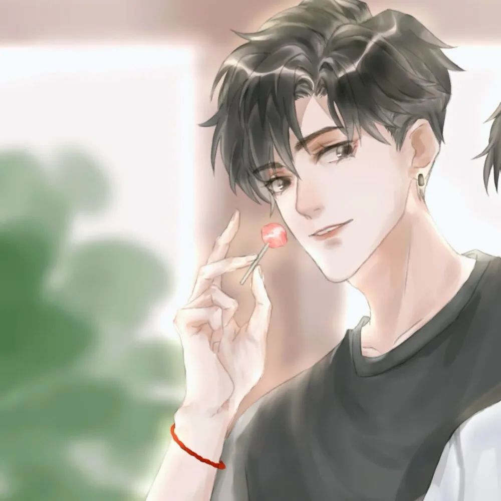 帅气基友情侣头像世界冰冷笑是篝火