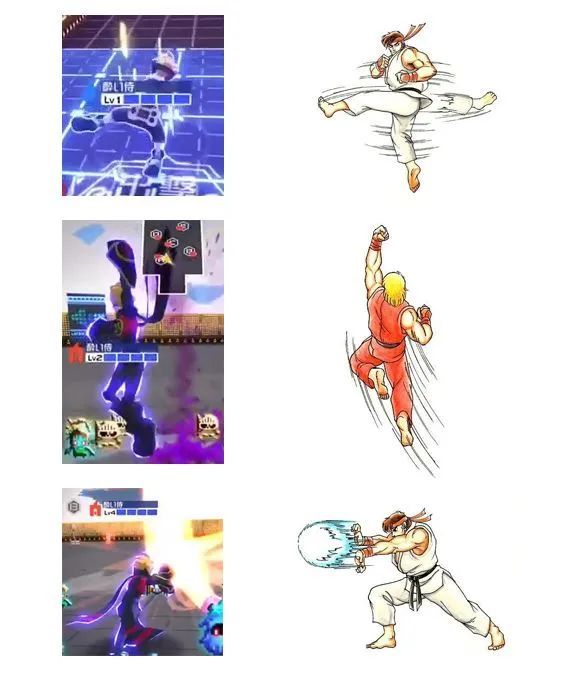 在一定程度上也算是以隆的第三个招牌技能「旋风腿」为设计参考吧