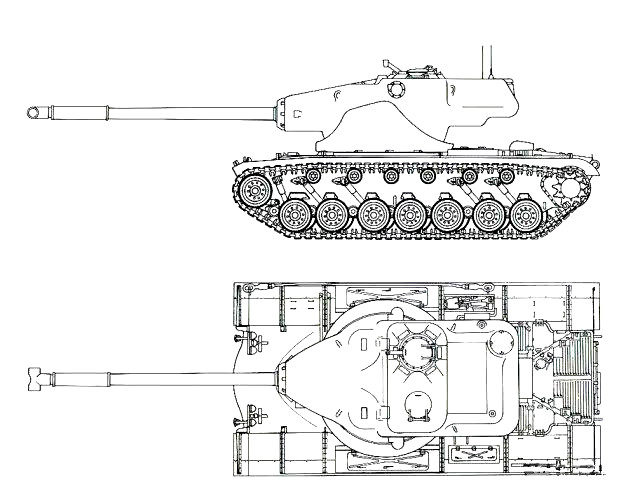 当时美军已经决定未来坦克主力使用m48中型坦克,因此在m48a3底盘上