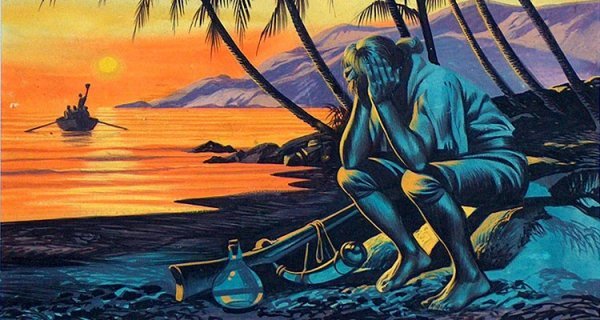 真实的鲁滨逊与船长吵架后被扔上荒岛每天吃羊肉炖龙虾生活4年