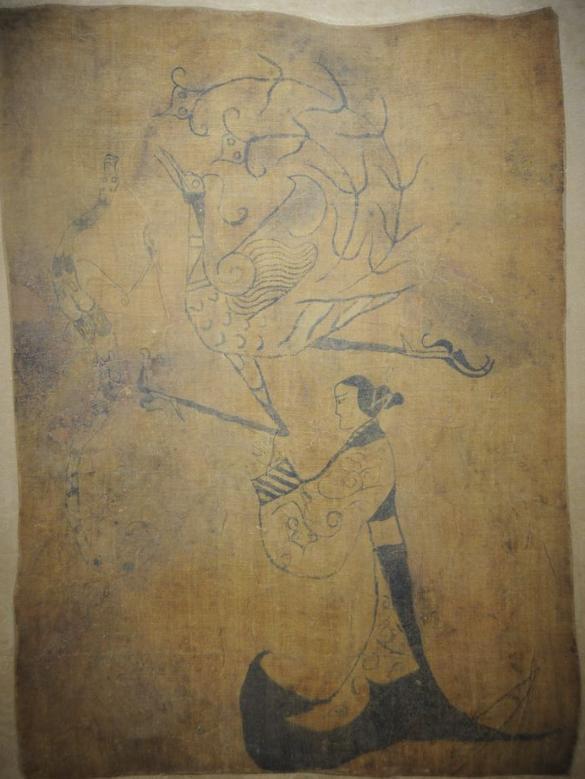 楚汉帛画3种表现主题独特绘画技法成为荆楚文明的特有标记