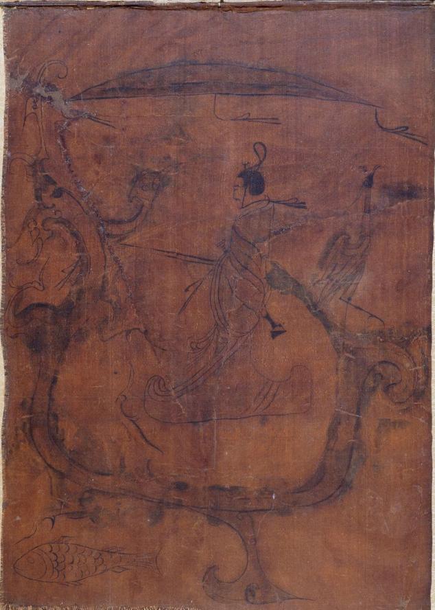 楚汉帛画3种表现主题独特绘画技法成为荆楚文明的特有标记