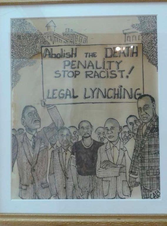 黑人比白人犯罪率高黑人画家痛苦呐喊死刑是对黑人的合法私刑