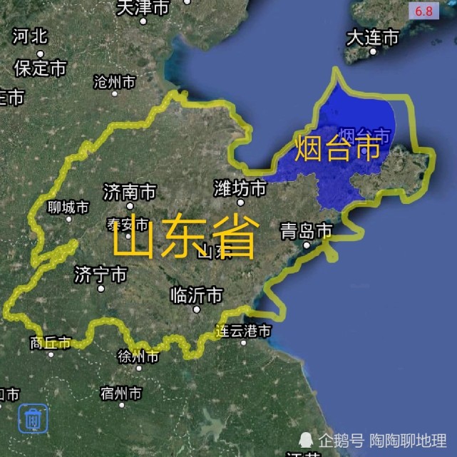 打开腾讯新闻,查看更多图片 >烟台市地理位置图烟台市地形为低山丘陵