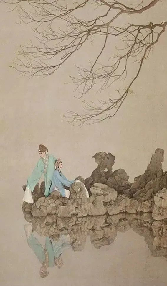 王实甫《长亭送别·正宫·端正好》晓来谁染霜林醉?总是离人泪.