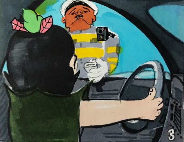 交警小王有"画"说——葫芦娃酒驾被查!