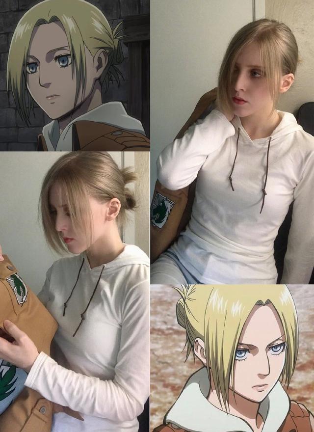 进击的巨人 活在现实世界中的阿尼 网友 完全一致 毫无违和感 进击的巨人 阿尼 动漫 巨人 Cosplay