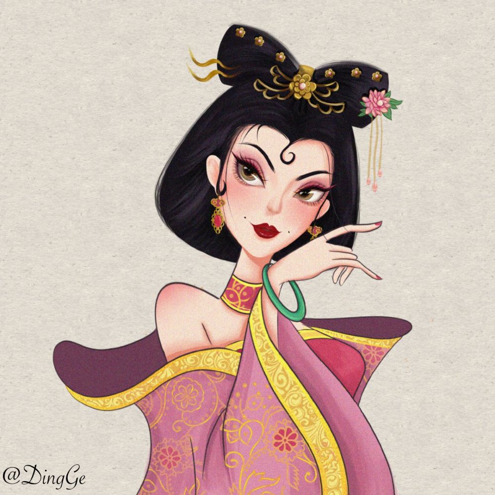 头像壁纸·花木兰·迪士尼·美少女