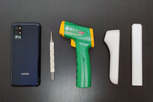 荣耀play4 pro pk专业测温工具|温度传感器|红外体温计|荣耀play4 pro