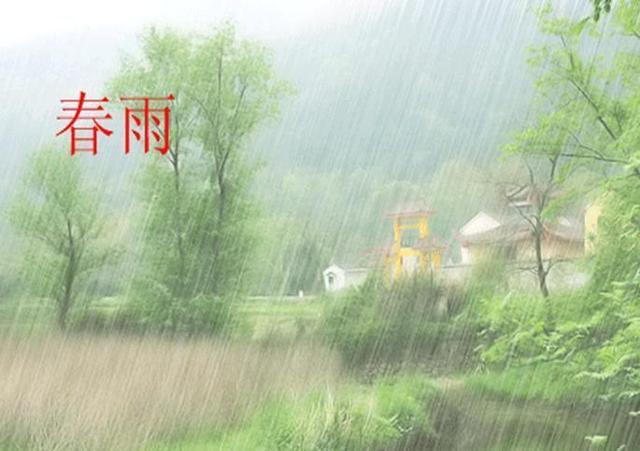朱自清的春中春雨图图片