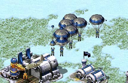 建造一座空指部,美国伞兵就可以空降到地图的任何地面.