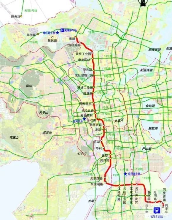 而最终7号线的终点站也会是黄埭,这样一来将彻底打通黄埭和高铁北站的