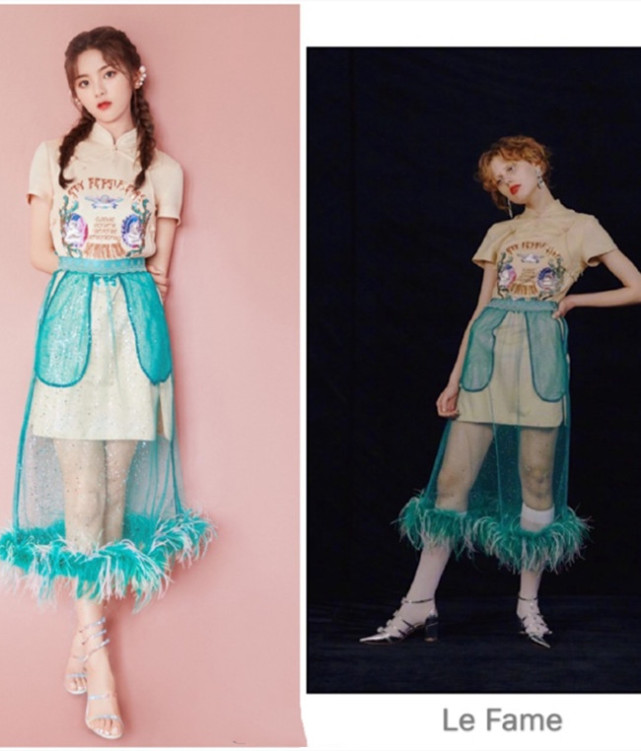 杨超越大胆挑战"液体牛奶袜",当她伸腿的那刻,秀出电棒腿巨撩