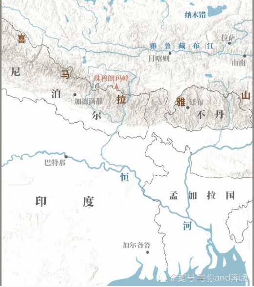 1847年,英屬印度測量局在離珠峰322km的恆河平原上運用三角測量法對其