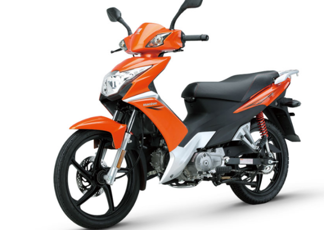 铃木"上古"弯梁车,前碟后鼓,座高755mm,107cc引擎5kw动力