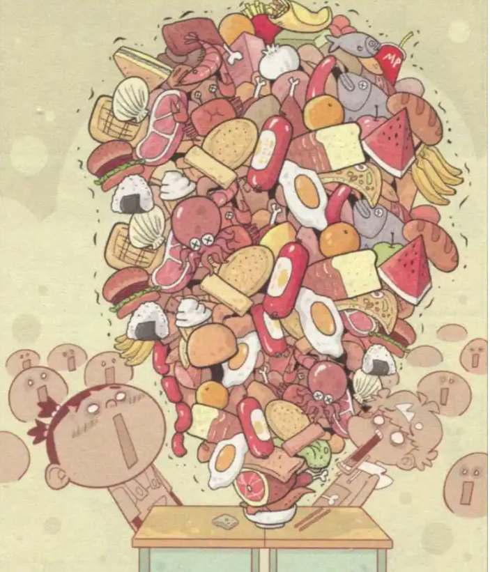 开心漫画:阿衰午餐吃"满汉全席",过上了上流人士的生活!