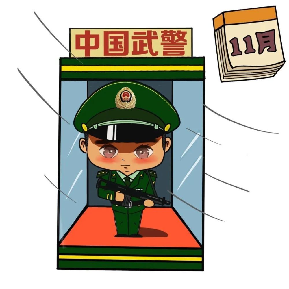 中国武警执勤哨兵肤色全年变化图鉴