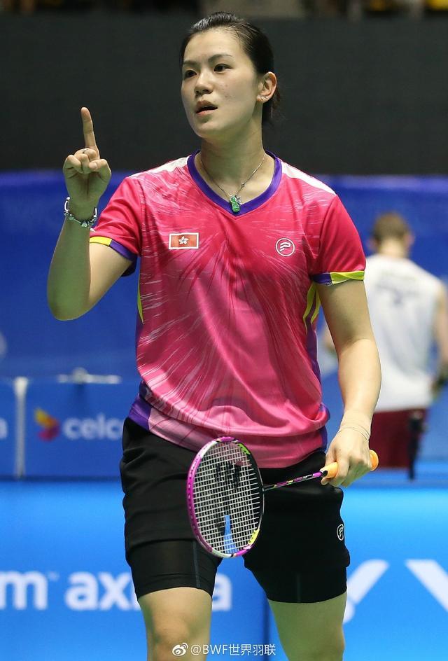 逐渐成长为中国香港羽毛球女子双打"一姐"